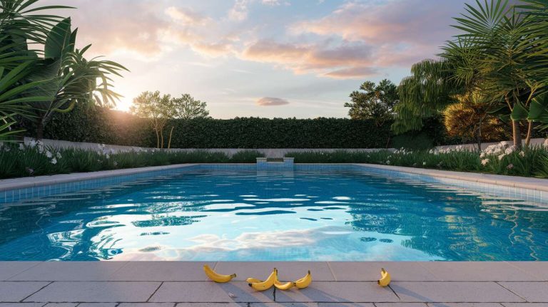 Adieu les produits chimiques : l&rsquo;astuce de la peau de banane pour une piscine naturellement propre avant l&rsquo;hiver