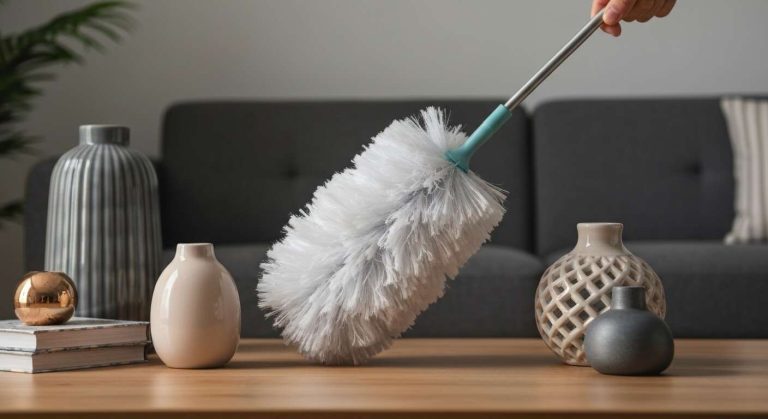 Fini la poussière sur les objets de décoration : le plumeau électrostatique, votre meilleur allié