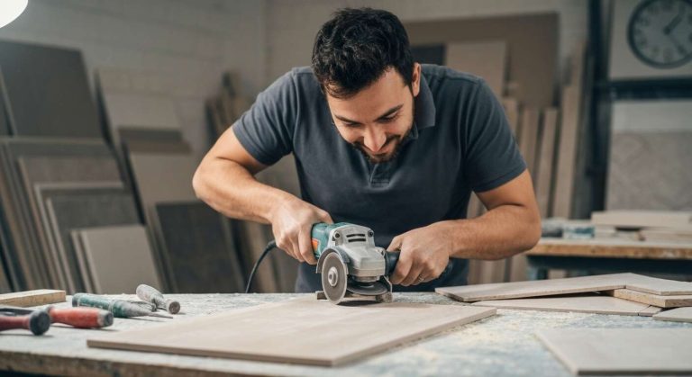 Ce que les artisans font pour couper du carrelage sans carrelette, avec une simple meuleuse