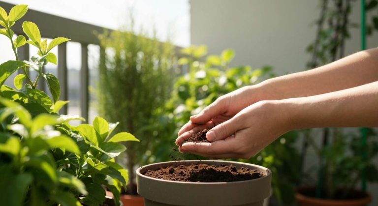 Cette astuce pratique avec du marc de café enrichit la terre des plantes vertes