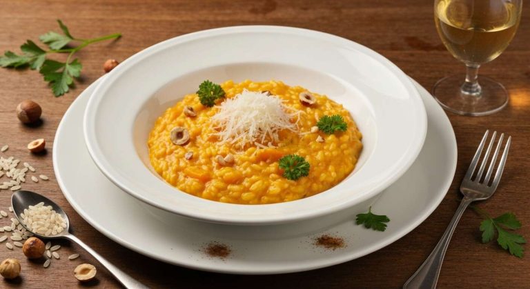 Risotto crémeux au potimarron : recette savoureuse