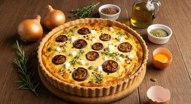 Quiche potimarron et feta : recette savoureuse