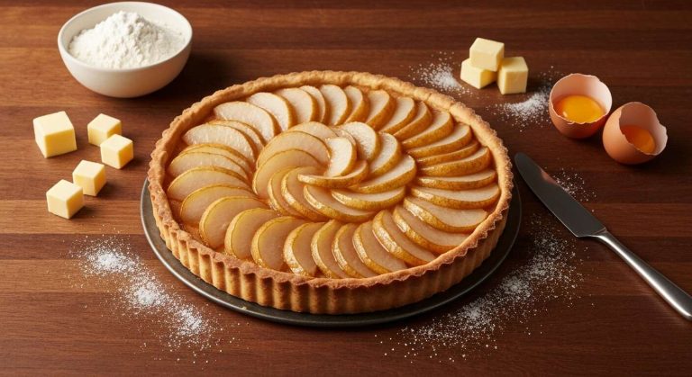 Tarte aux poires de Maryse : recette gourmande et facile