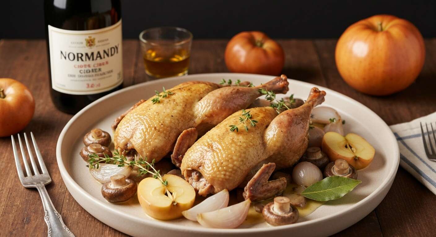 Pintade à la normande : recette facile et savoureuse