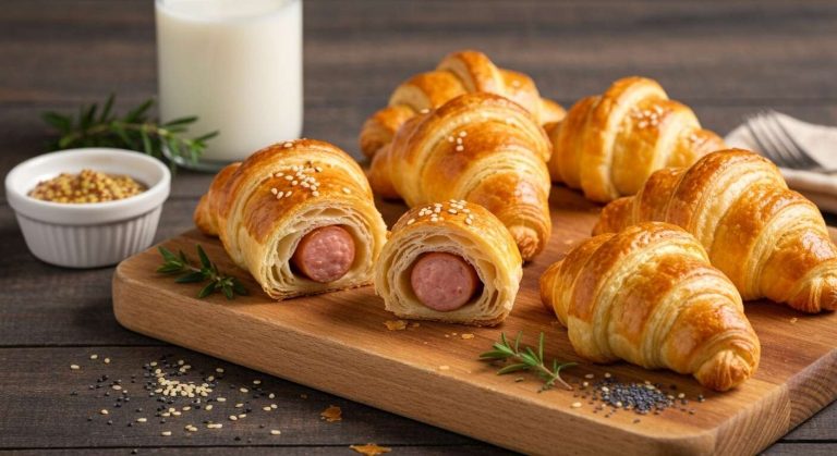 Mini croissants à la saucisse : recette facile