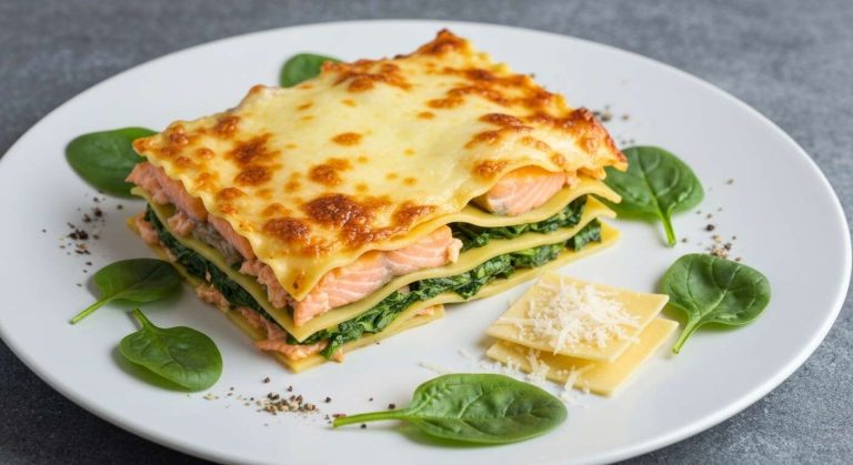 Lasagne au saumon et épinards au Thermomix : recette facile