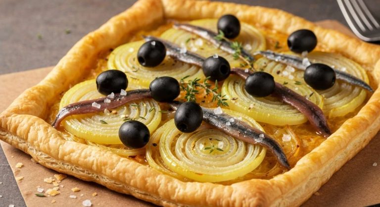 Pissaladière en pâte feuilletée : recette facile et gourmande