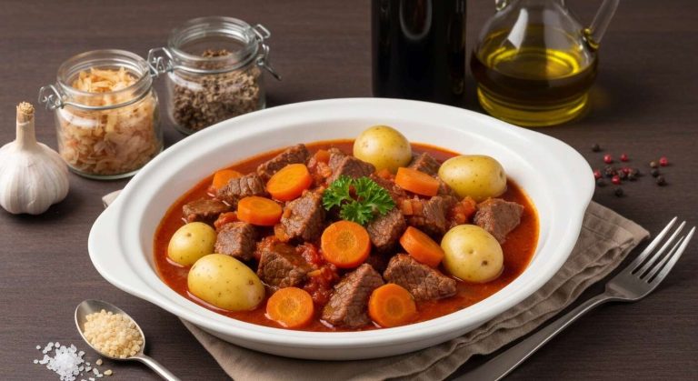 Ragoût de pommes de terre au boeuf succulente recette