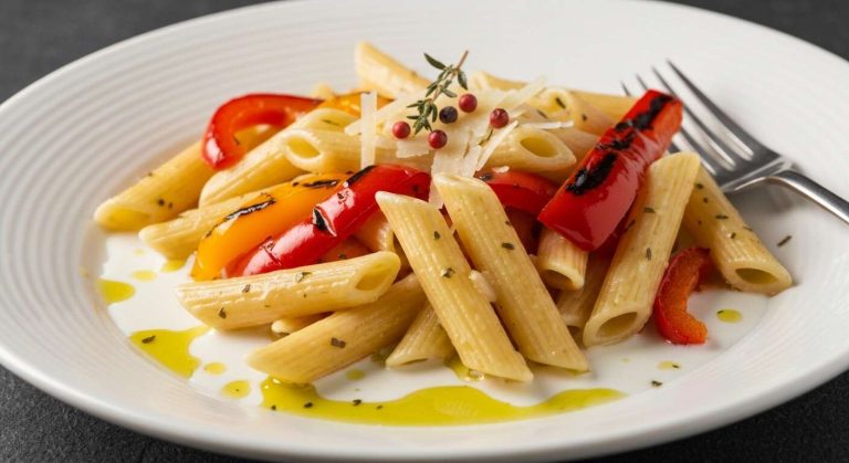 Pâtes aux poivrons et crème fraîche : découvrez la recette savoureuse