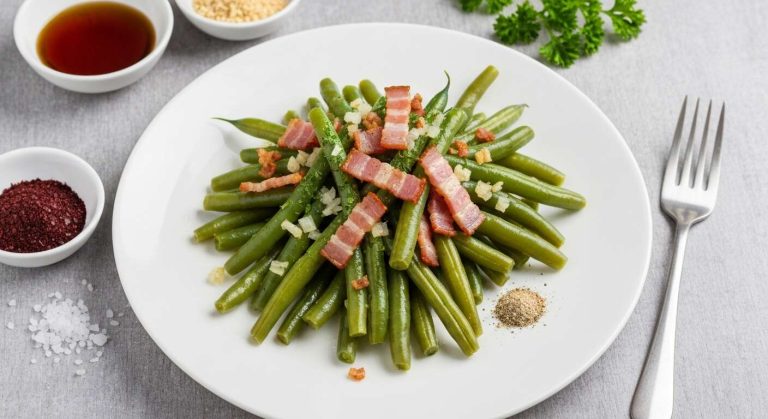 Poêlée de haricots verts aux lardons : recette savoureuse et facile