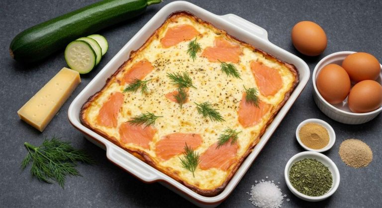 Gratin de Courgettes au Saumon Fumé : recette Savoureuse