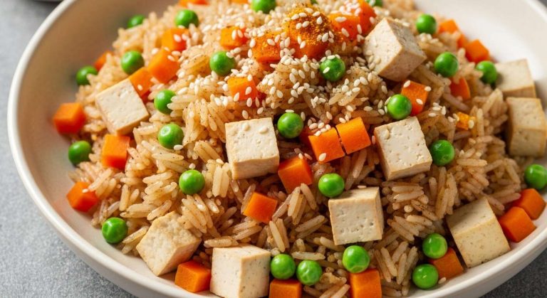 Riz cantonais végétarien : recette facile et savoureuse