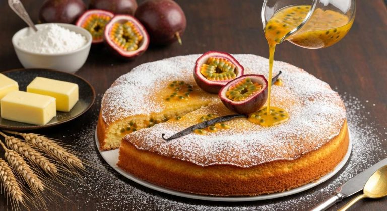 Gâteau aux fruits de la passion : recette exotique et savoureuse