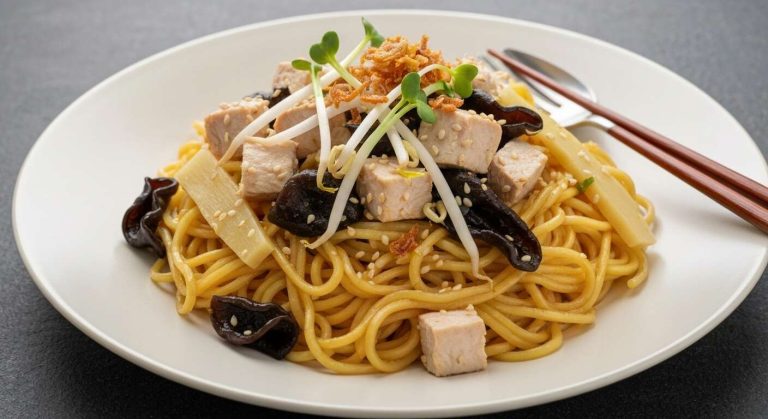 Nouilles chinoises au poulet au Cookeo : recette rapide et savoureuse