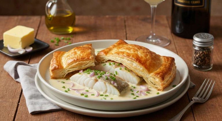 Feuilleté au cabillaud à la crème : recette gourmande
