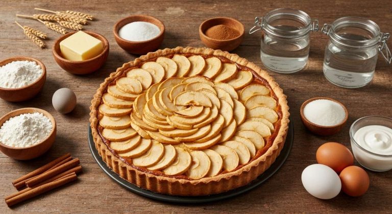 Tarte aux pommes à l'alsacienne : recette gourmande et facile