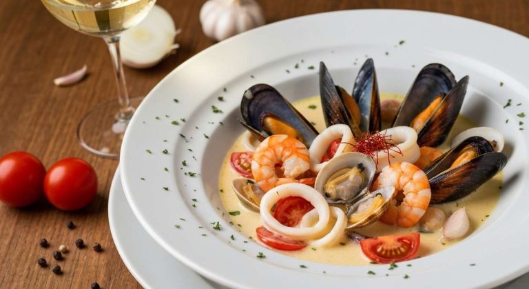 Recette de fruits de mer mijotés à la crème