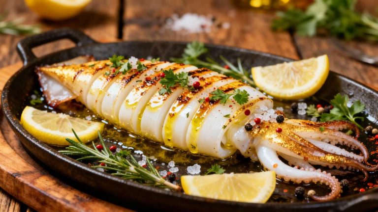 Seiche à la plancha : recette facile et savoureuse