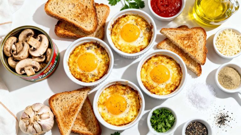 Oeufs Cocotte sans Crème : recette Facile et Savoureuse