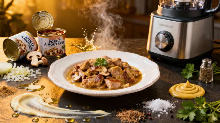 Sauté de porc à la moutarde au Monsieur Cuisine