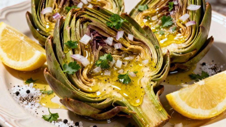 Recette d&rsquo;artichauts vinaigrette : entrée fraîche et savoureuse