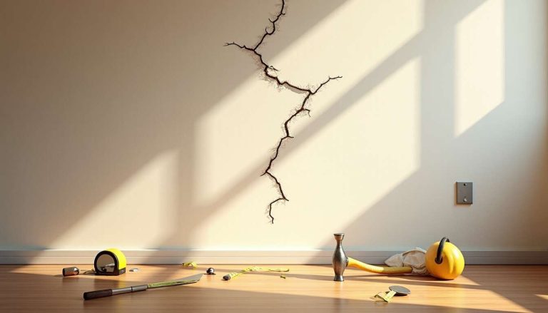Fissures dans les murs : causes et solutions