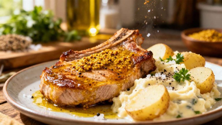 Côte de porc à la moutarde au Cookeo : recette savoureuse
