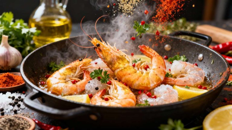 Cuisson des gambas à la poêle : recette simple et rapide